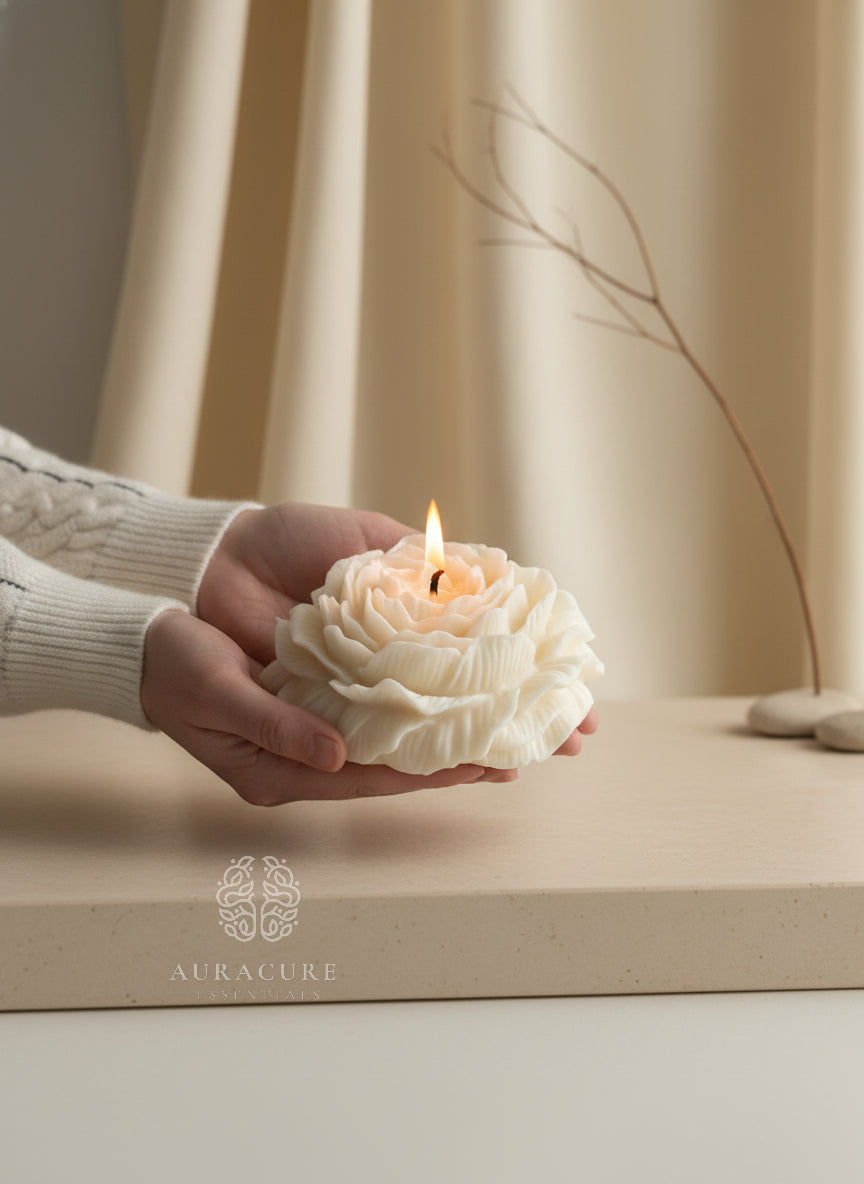 Grande Peony Bloom Candle