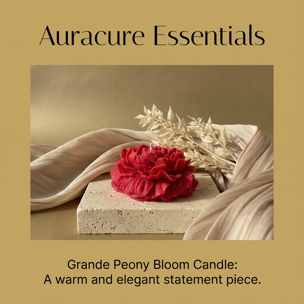 Grande Peony Bloom Candle