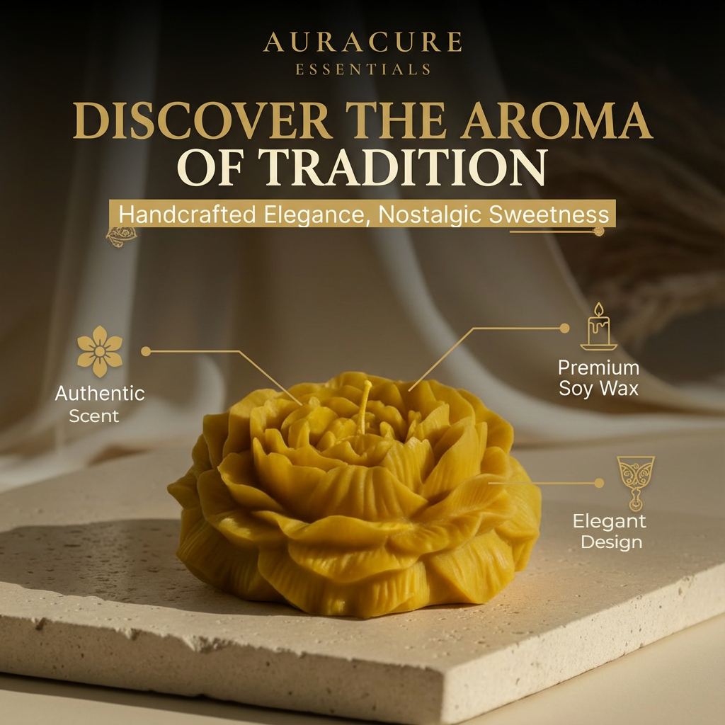 Grande Peony Bloom Candle