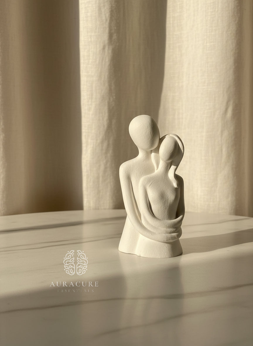 Intimate moments couple candle