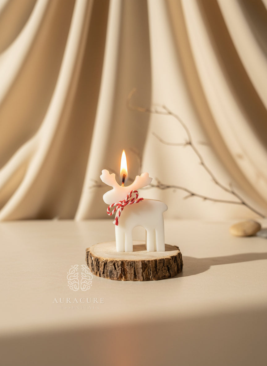 Nordic Reindeer Glow Candle