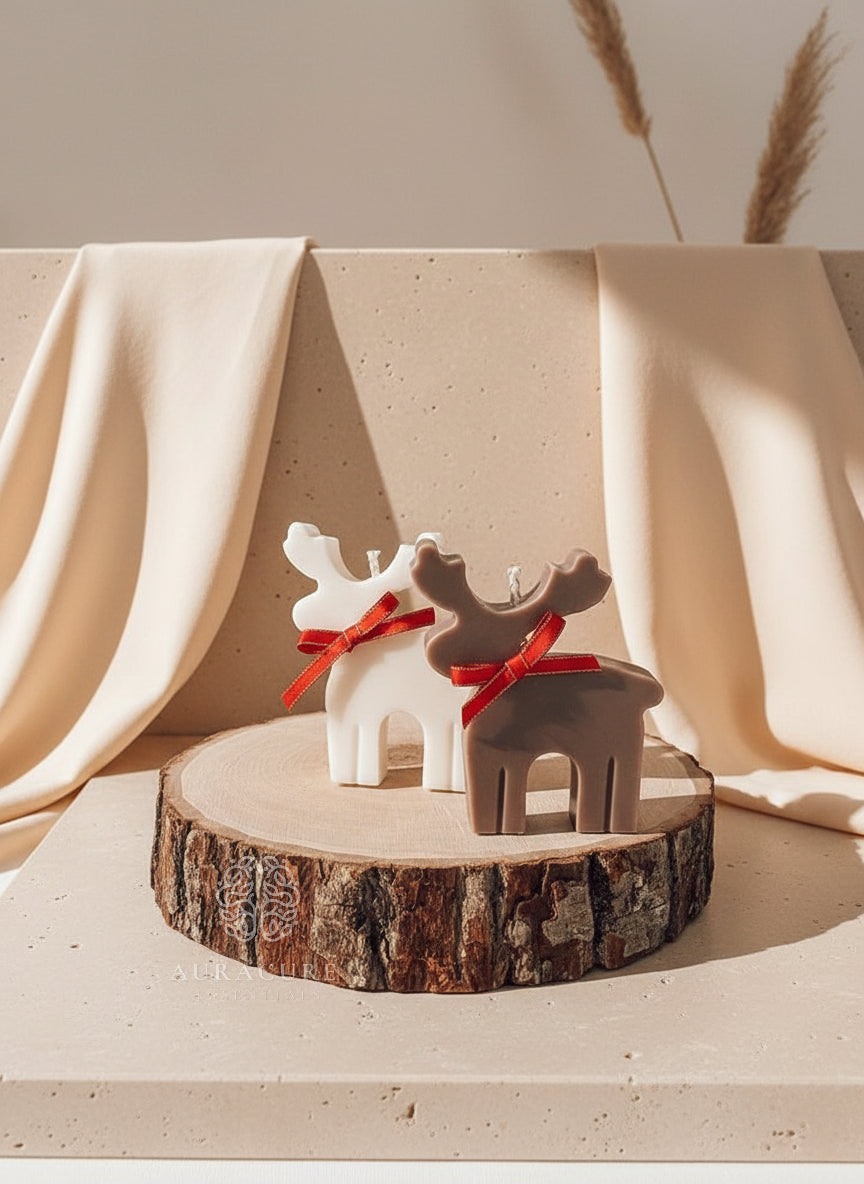 Nordic Reindeer Glow Candle