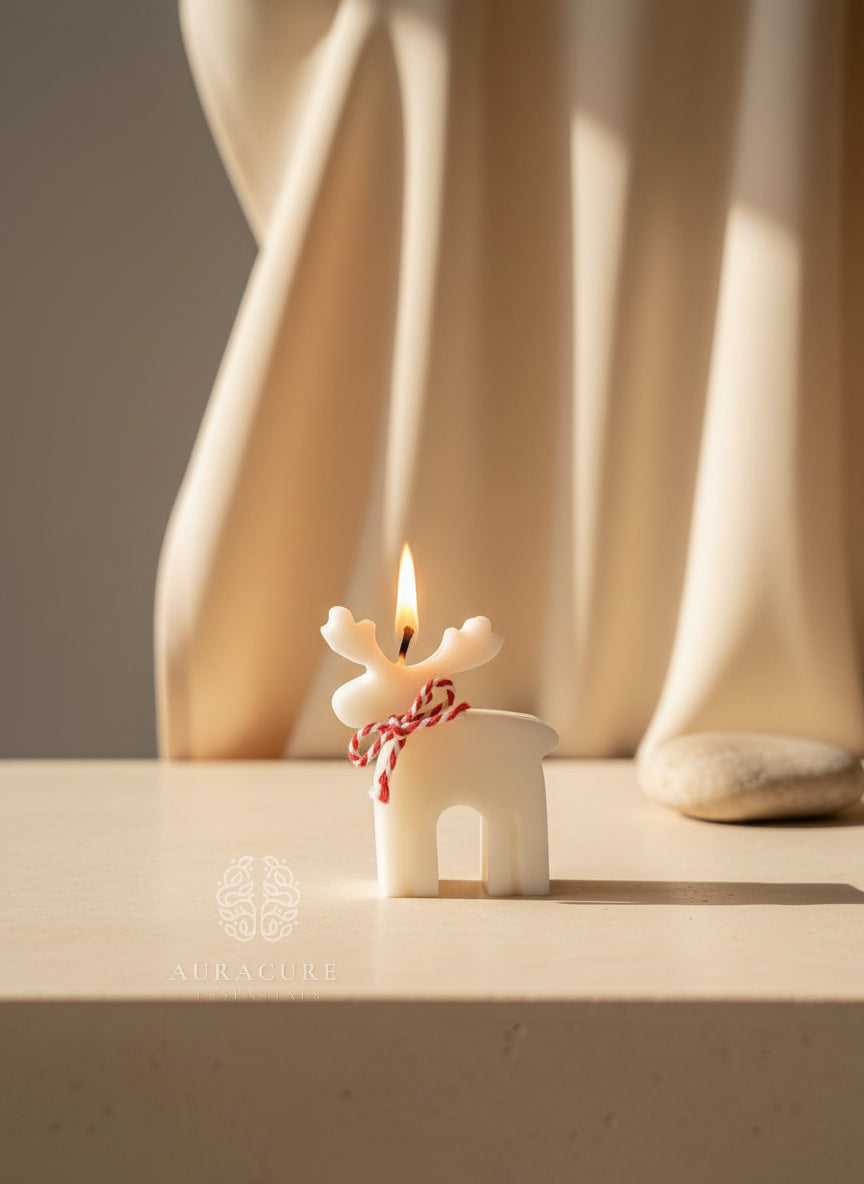 Nordic Reindeer Glow Candle