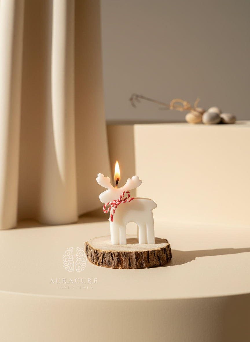 Nordic Reindeer Glow Candle