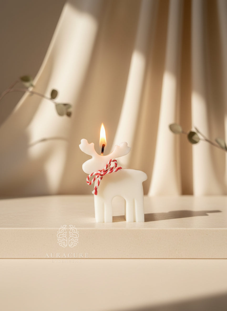 Nordic Reindeer Glow Candle