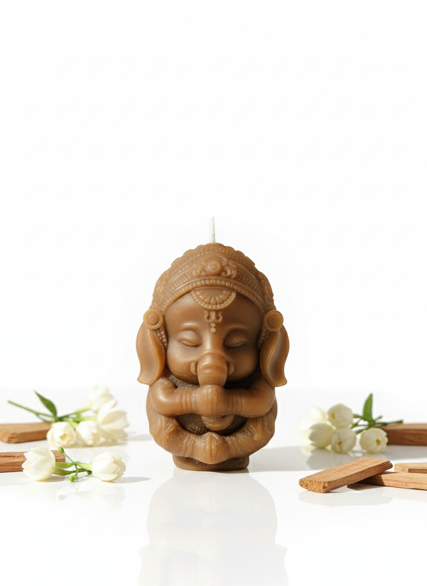 Shubhlabh Shree Ganesh Candle, Pack of 2