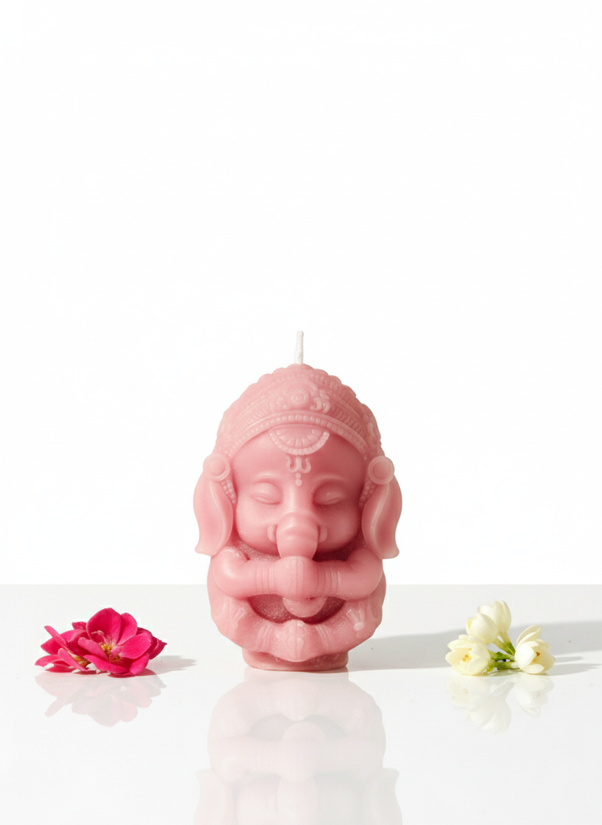 Shubhlabh Shree Ganesh Candle, Pack of 2