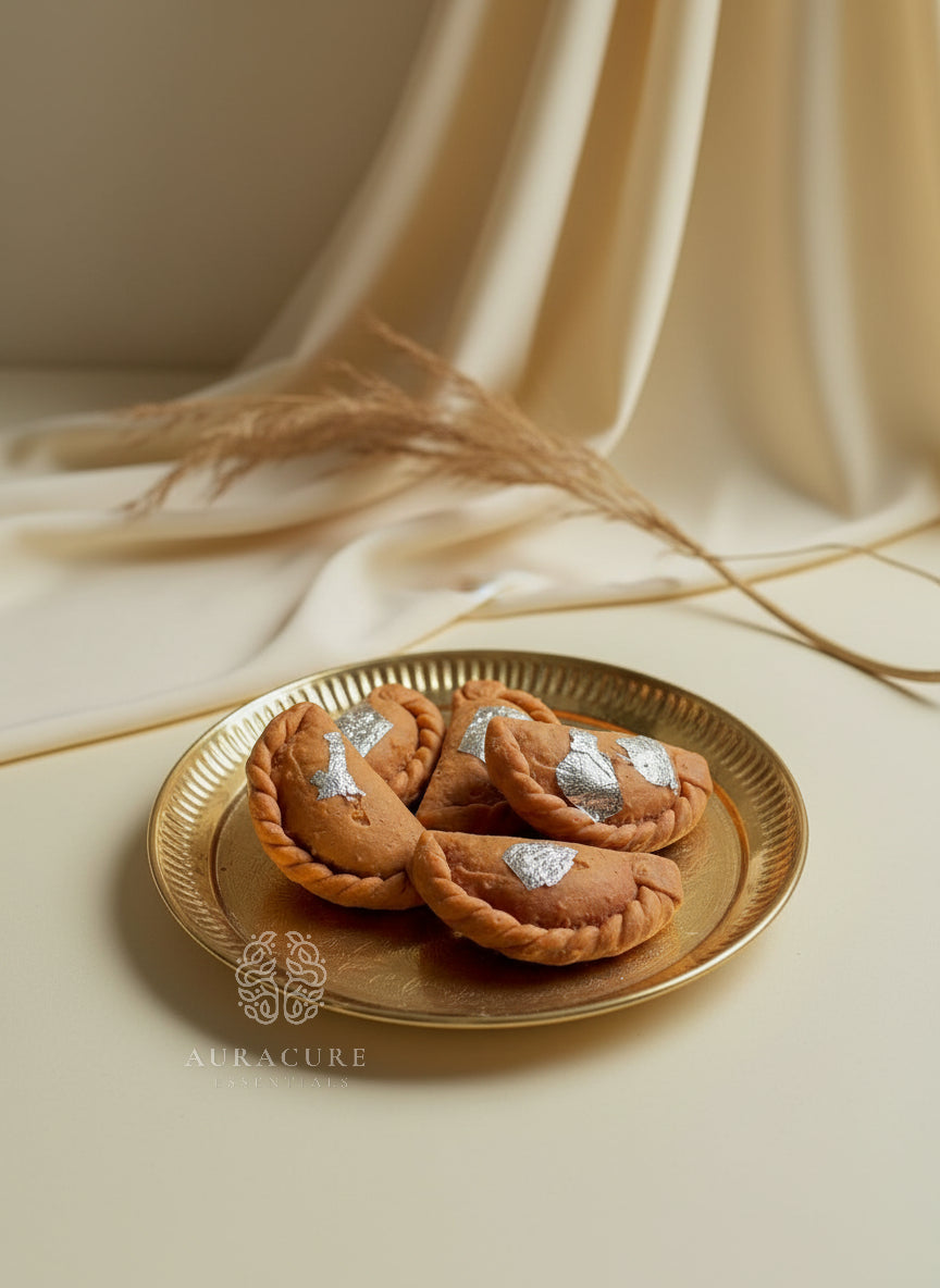 Festive Gujiya Delight Candle, Pack of 2