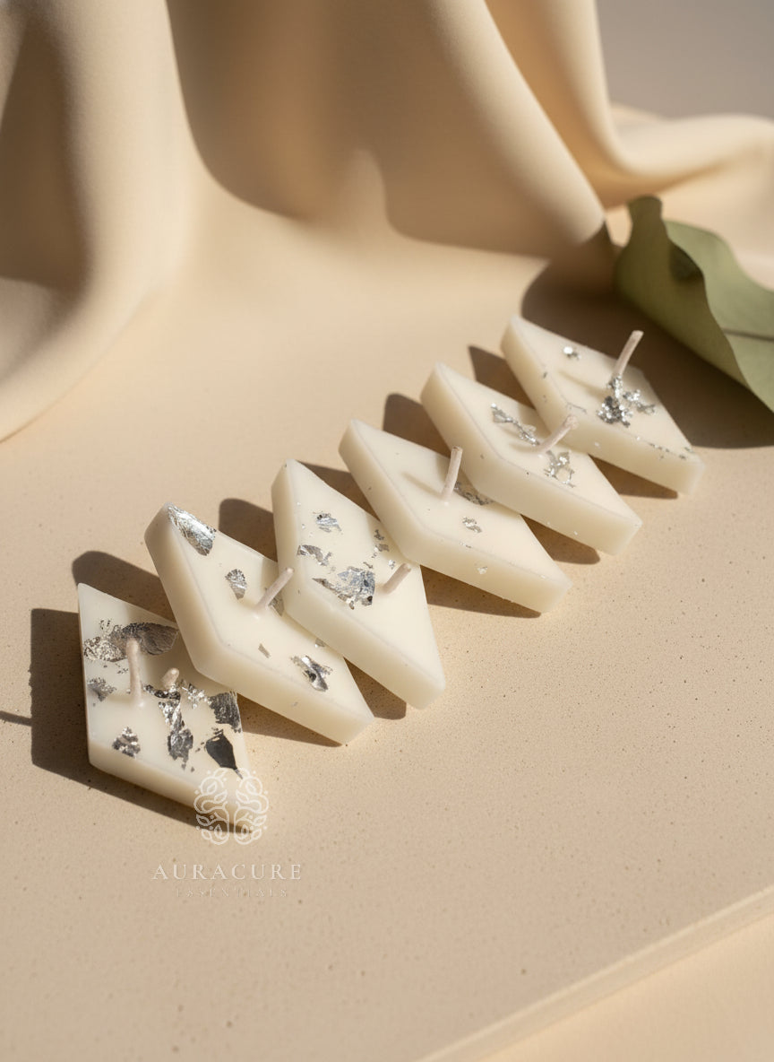 Festive Kaju Katli Barfi Candle