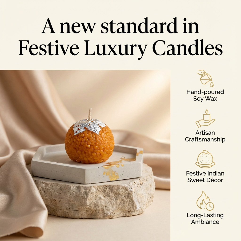 Shahi Motichur Laddoo Candle