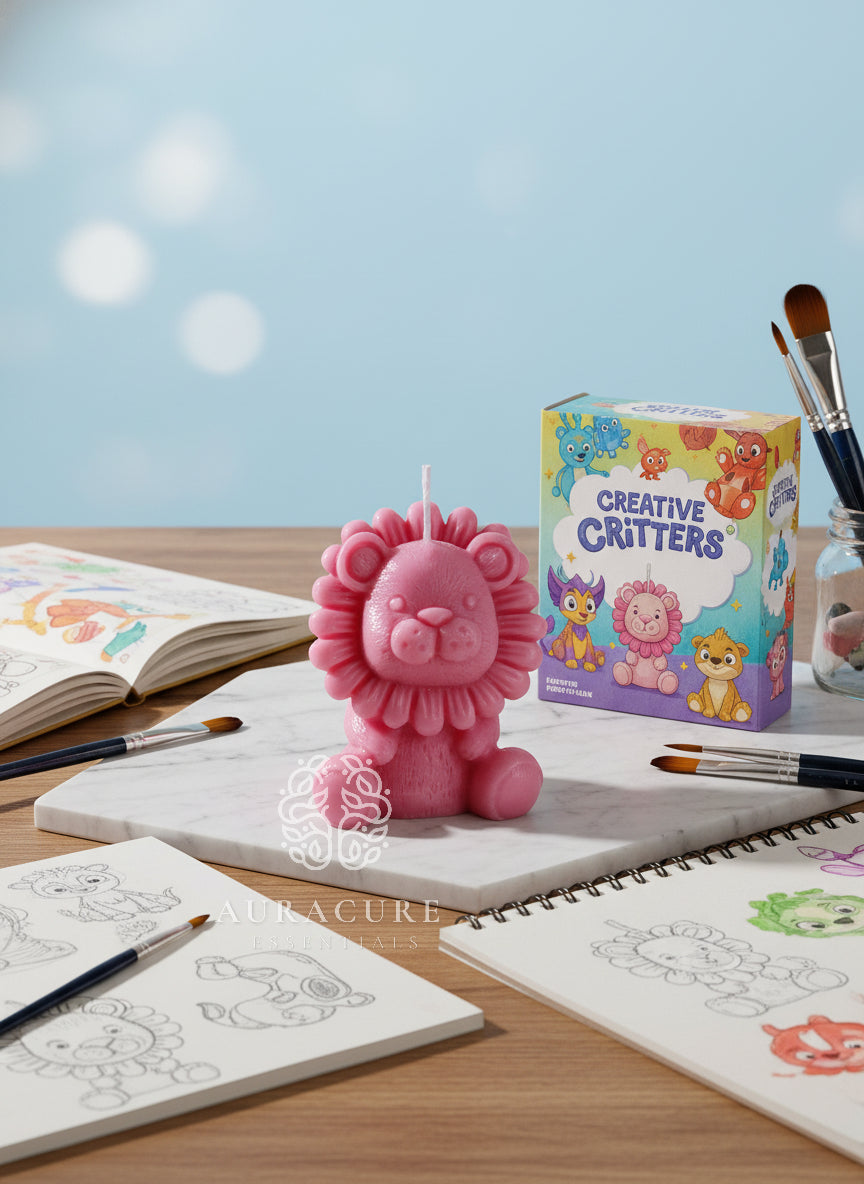 Little Jungle Cub Candle – Handmade Cute Lion Candle