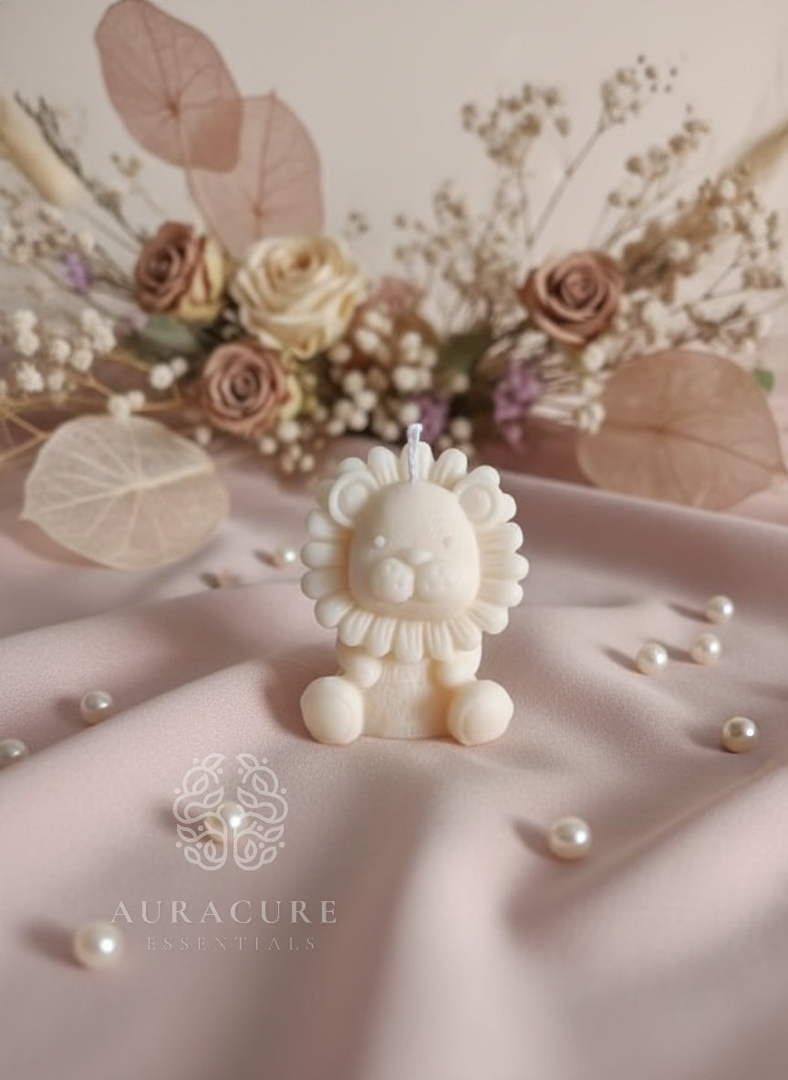 Little Jungle Cub Candle – Handmade Cute Lion Candle