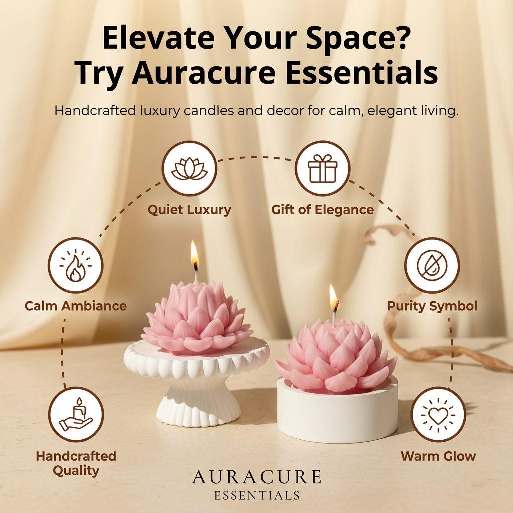 Divine Petal Lotus Candle