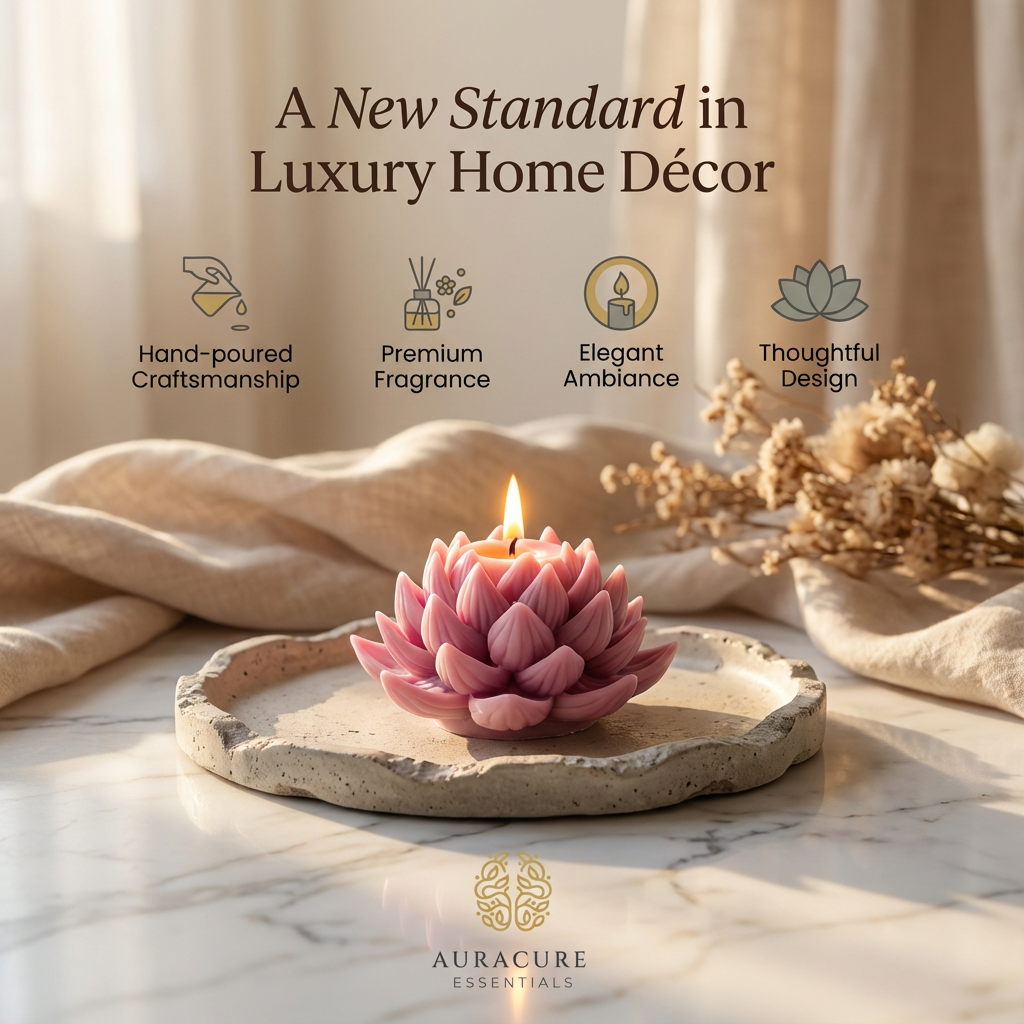 Divine Petal Lotus Candle