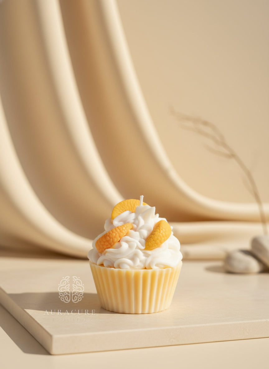 Zesty Cream Cupcake Candle