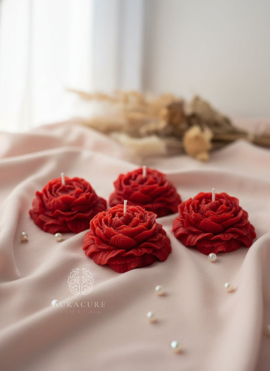 Peony Bloom Candle, Pack of 2