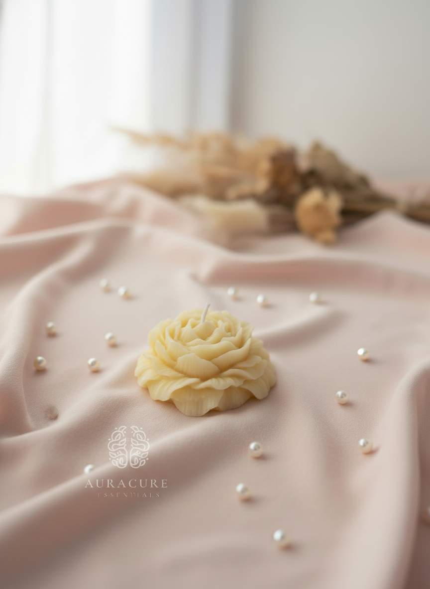 Peony Bloom Candle, Pack of 2