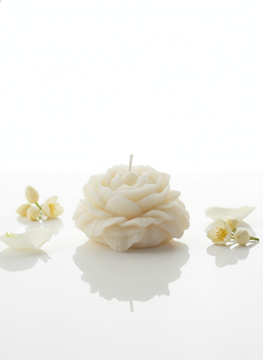 Peony Bloom Candle, Pack of 2
