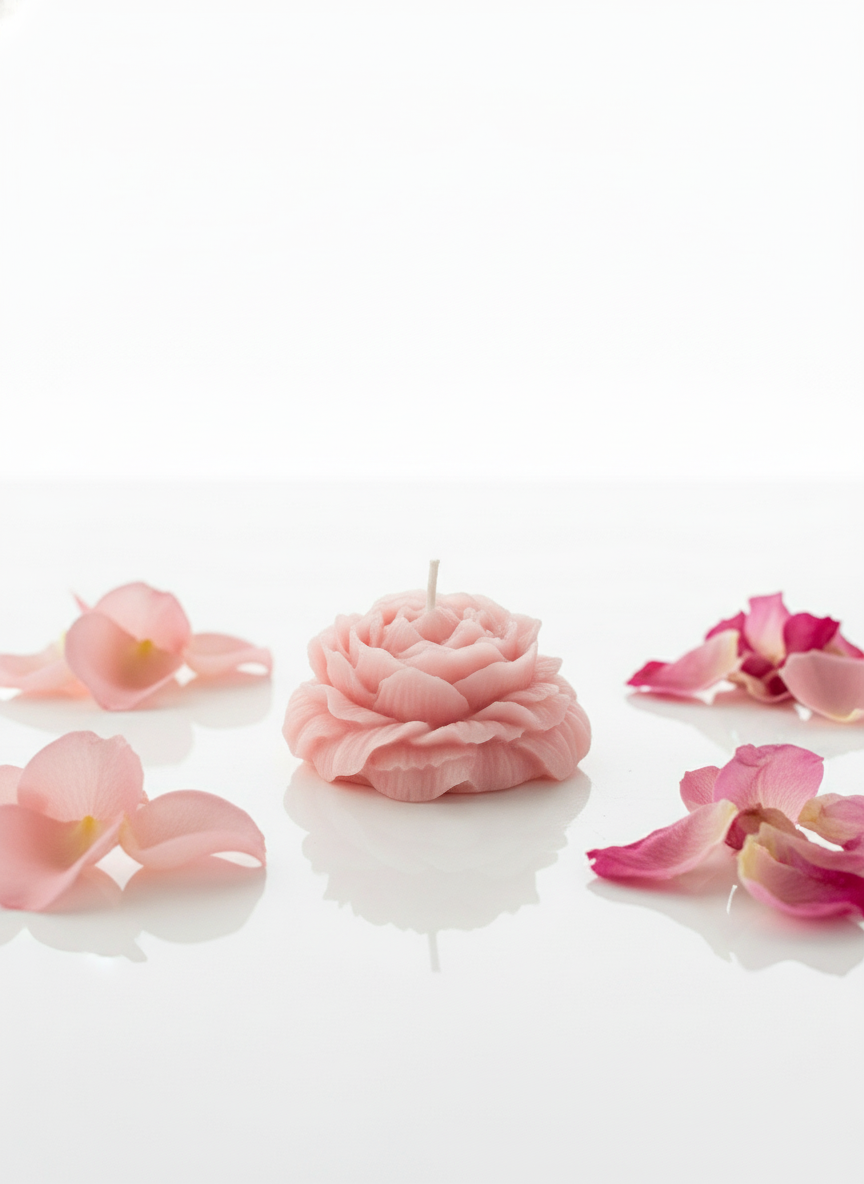 Peony Bloom Candle, Pack of 2