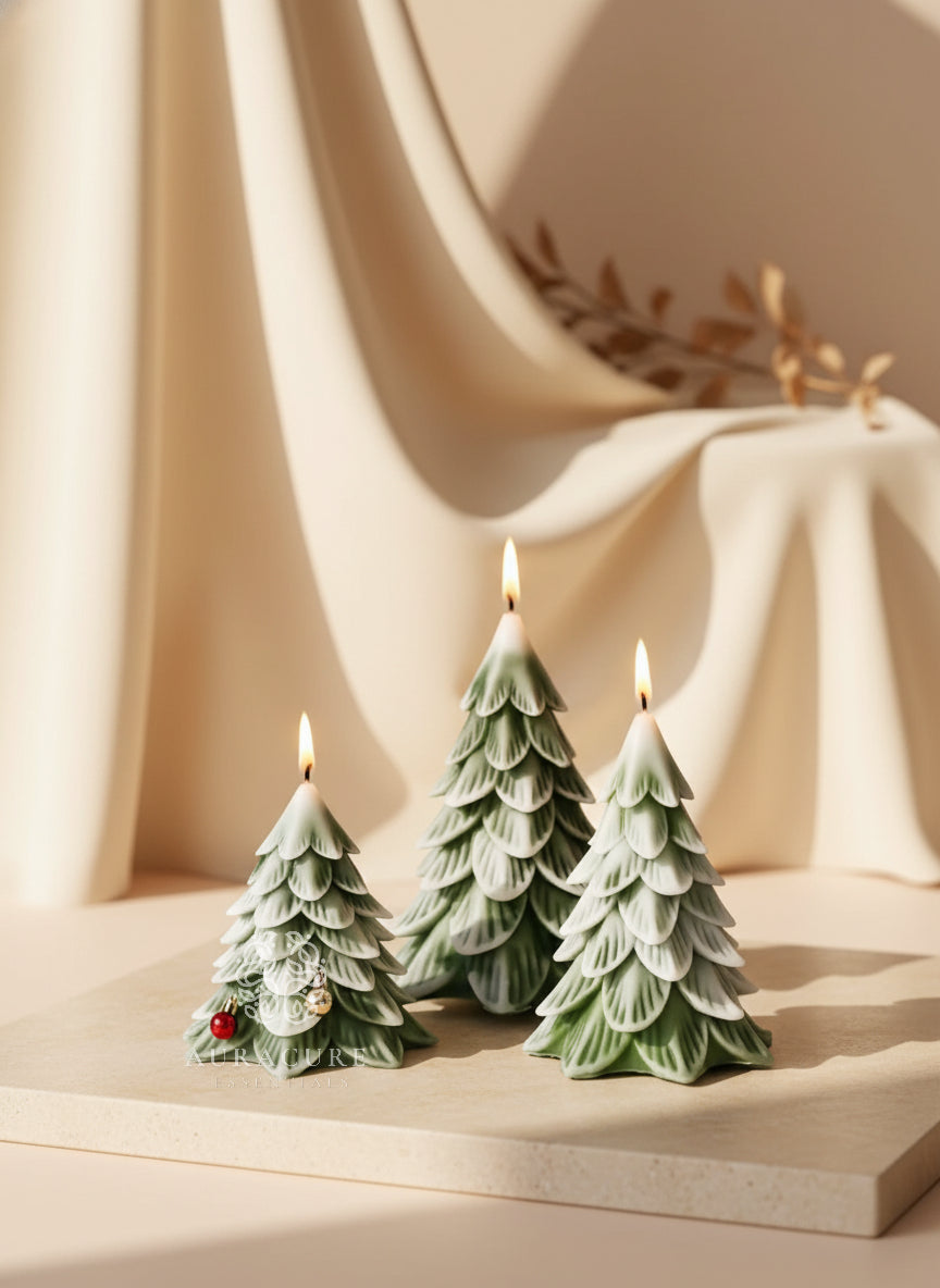 Holiday Pine Christmas Tree Whisper Candle
