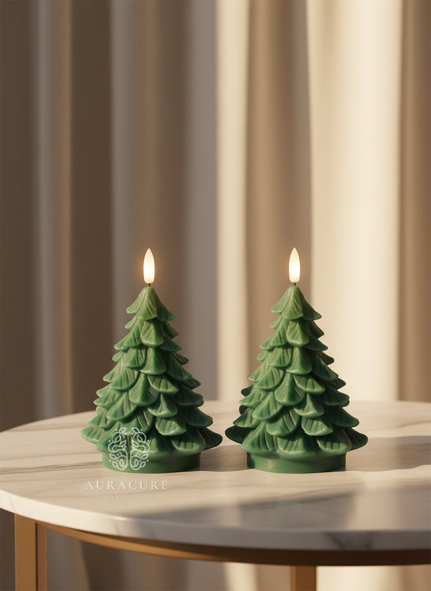 Holiday Pine Christmas Tree Whisper Candle