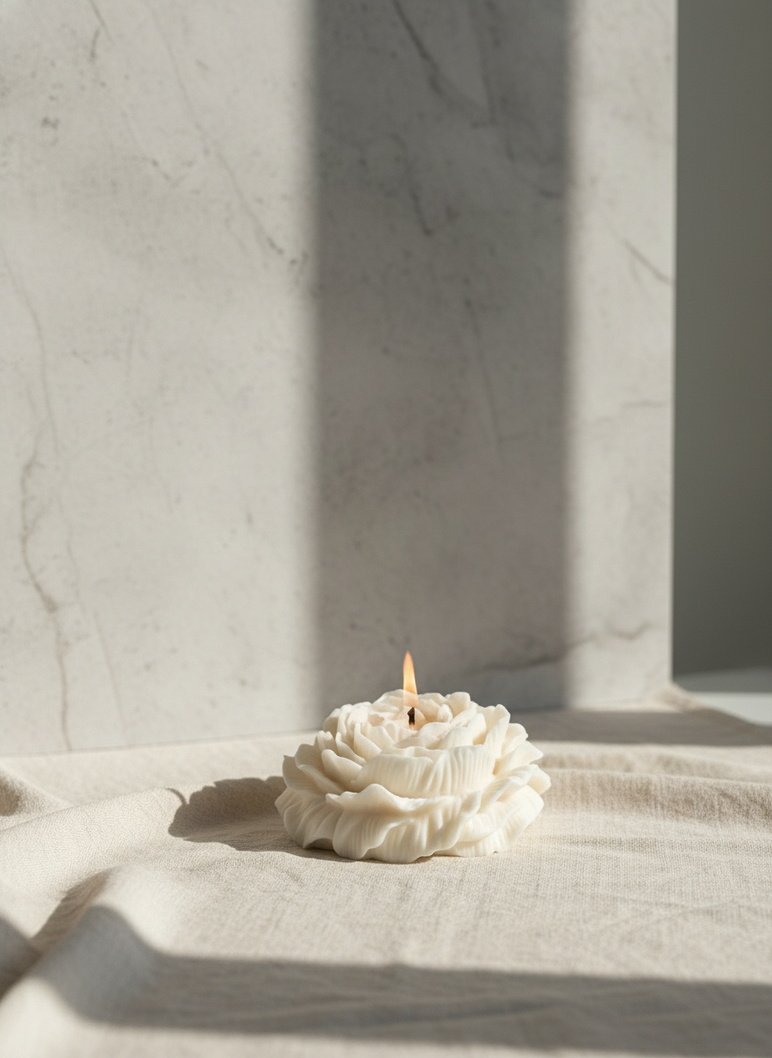Grande Peony Bloom Candle