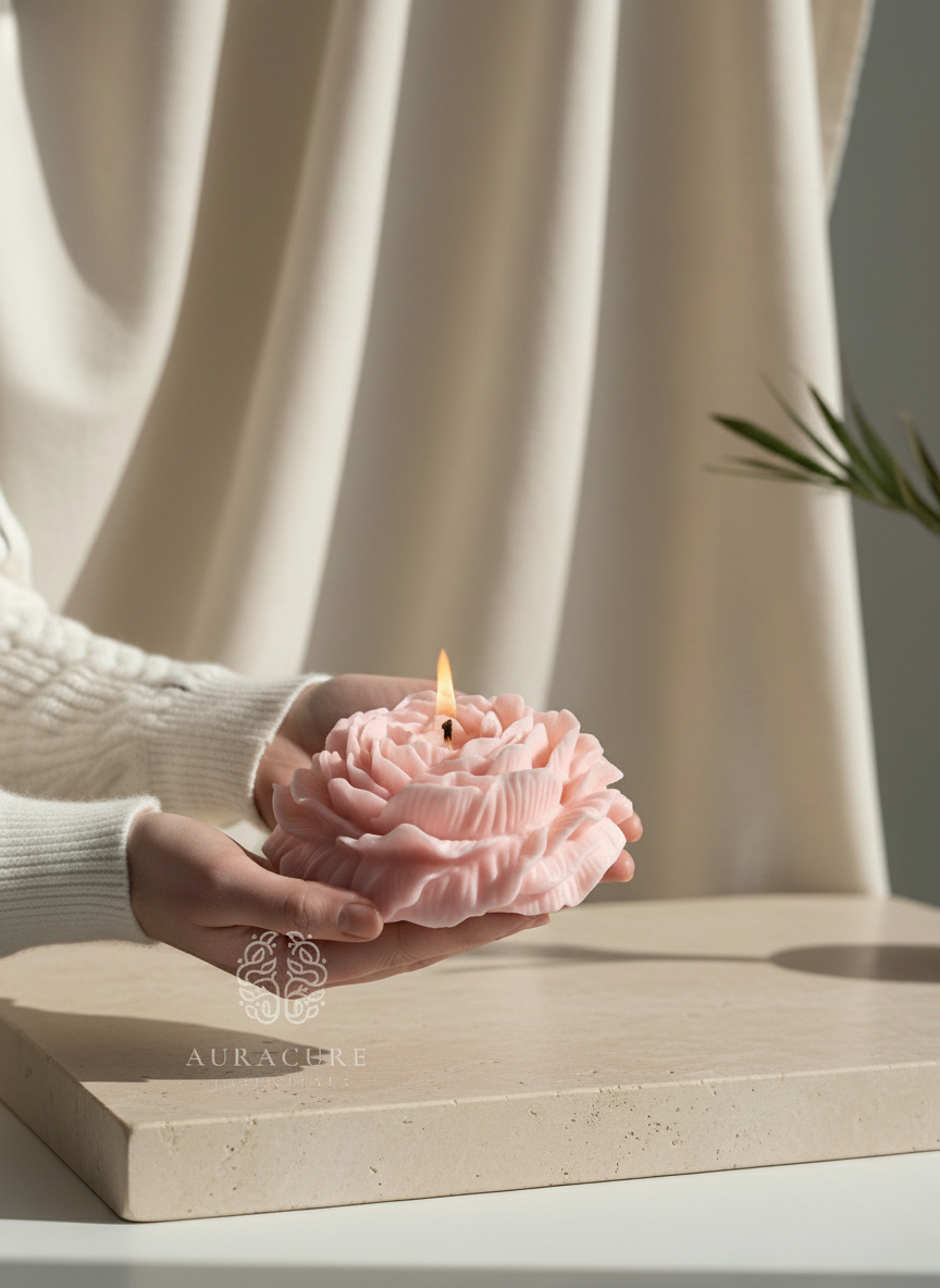 Grande Peony Bloom Candle