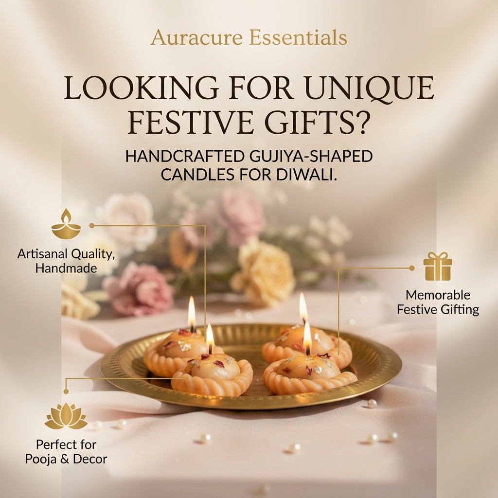 Festive Gujiya Delight Candle, Pack of 2