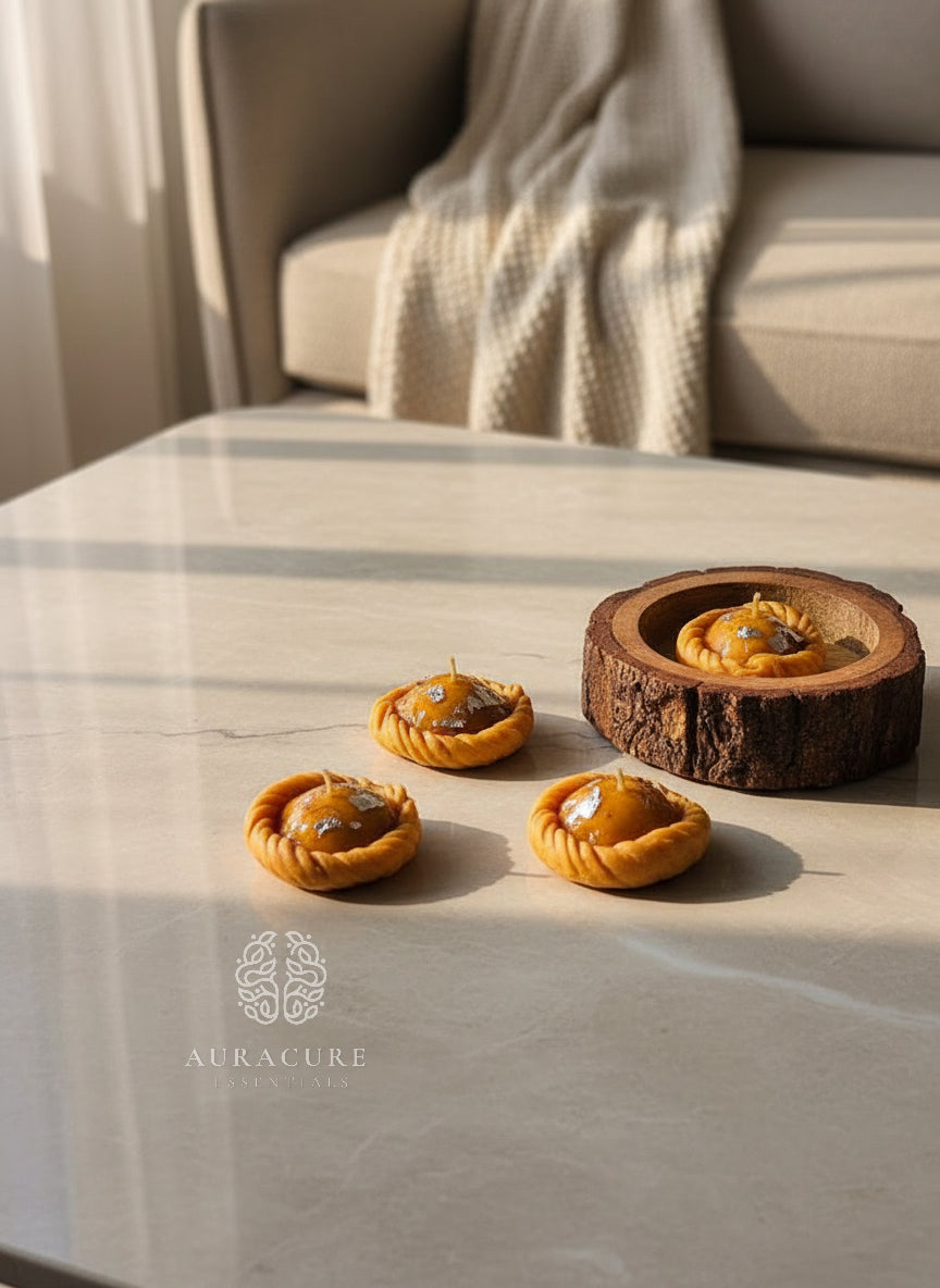 Festive Gujiya Delight Candle, Pack of 2