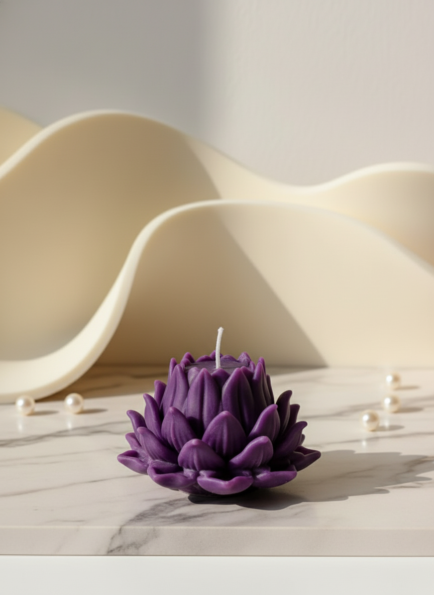 Divine Petal Lotus Candle