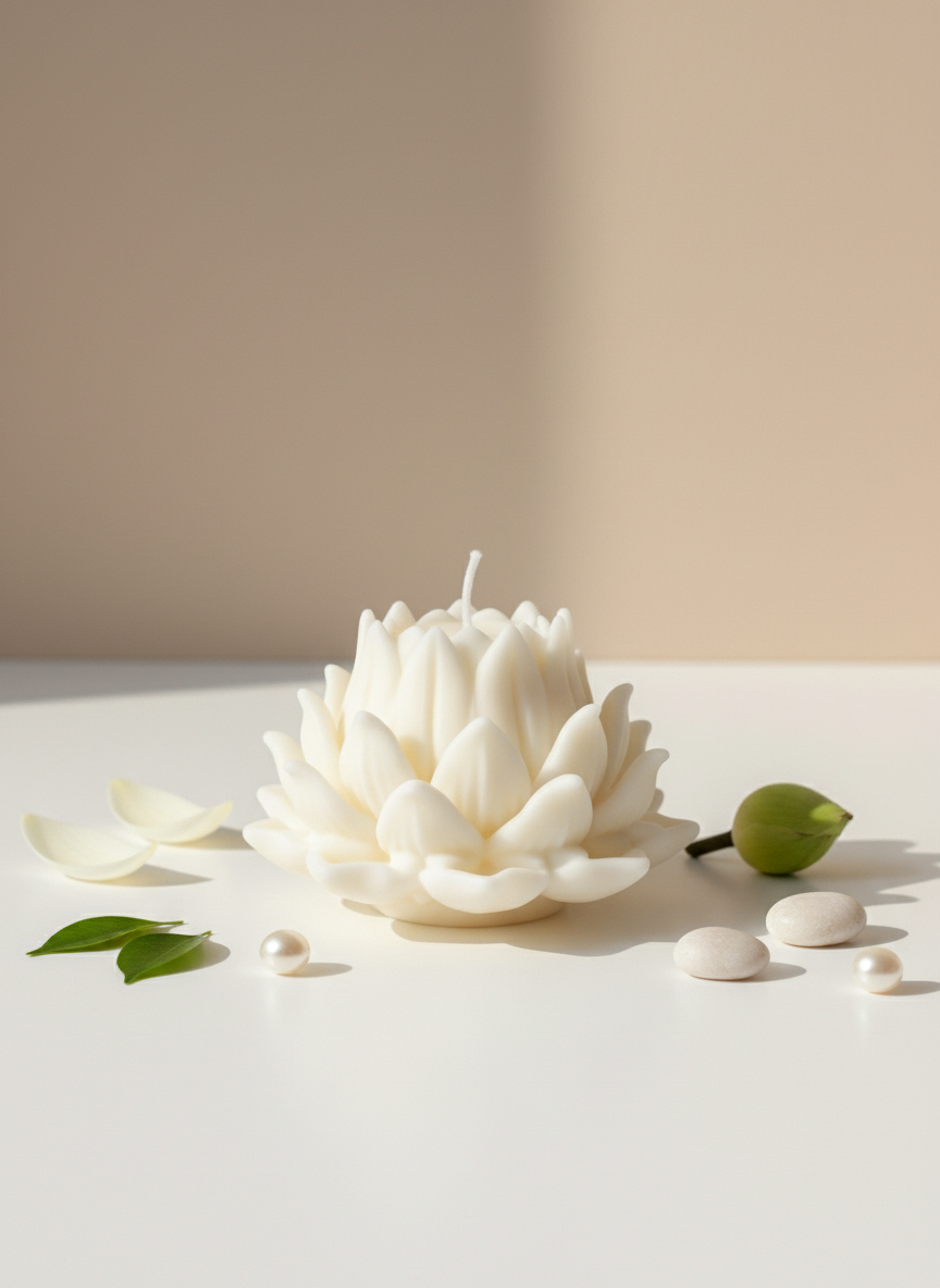 Divine Petal Lotus Candle