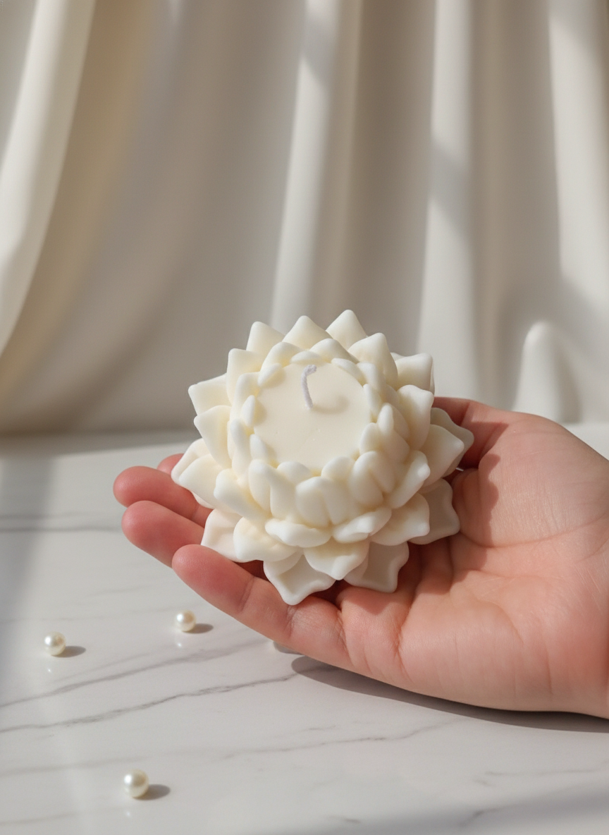 Divine Petal Lotus Candle