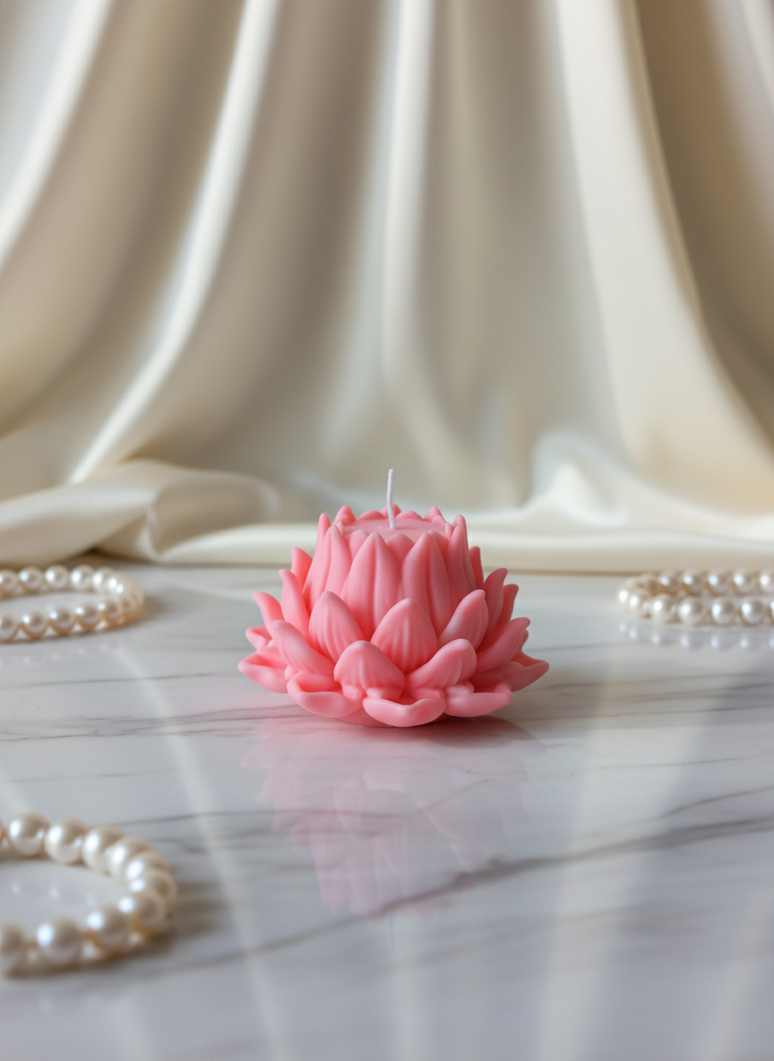 Divine Petal Lotus Candle