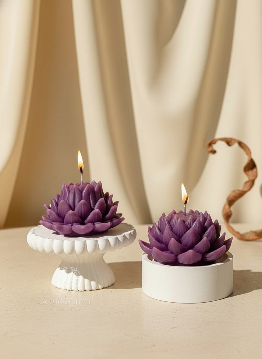 Divine Petal Lotus Candle