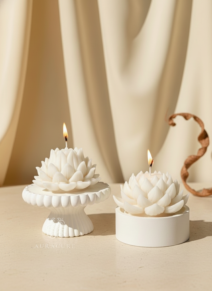Divine Petal Lotus Candle