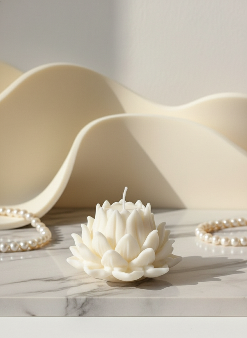 Divine Petal Lotus Candle