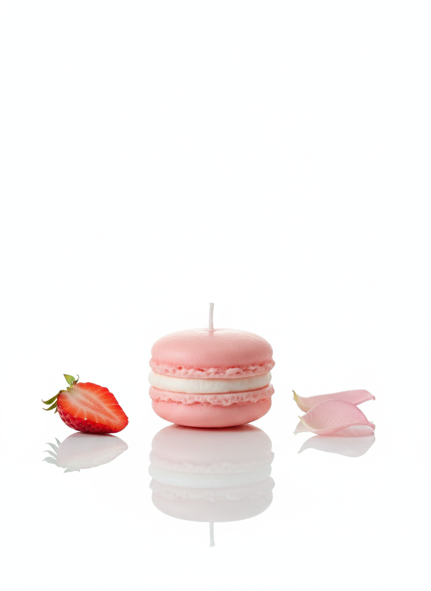 Sweet Macaron Delight Candle, Pack of 4