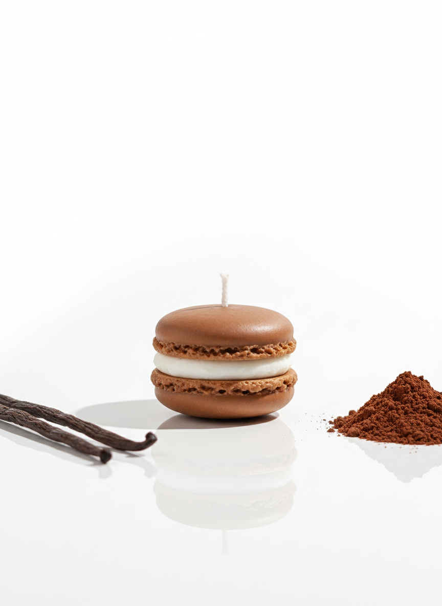 Sweet Macaron Delight Candle, Pack of 4