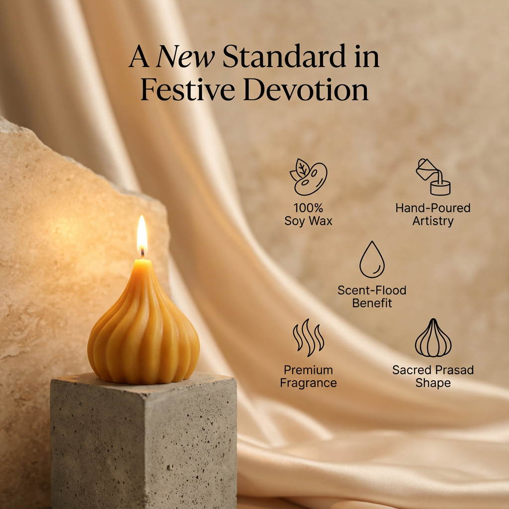 Ganesha Prasad Modak Candle