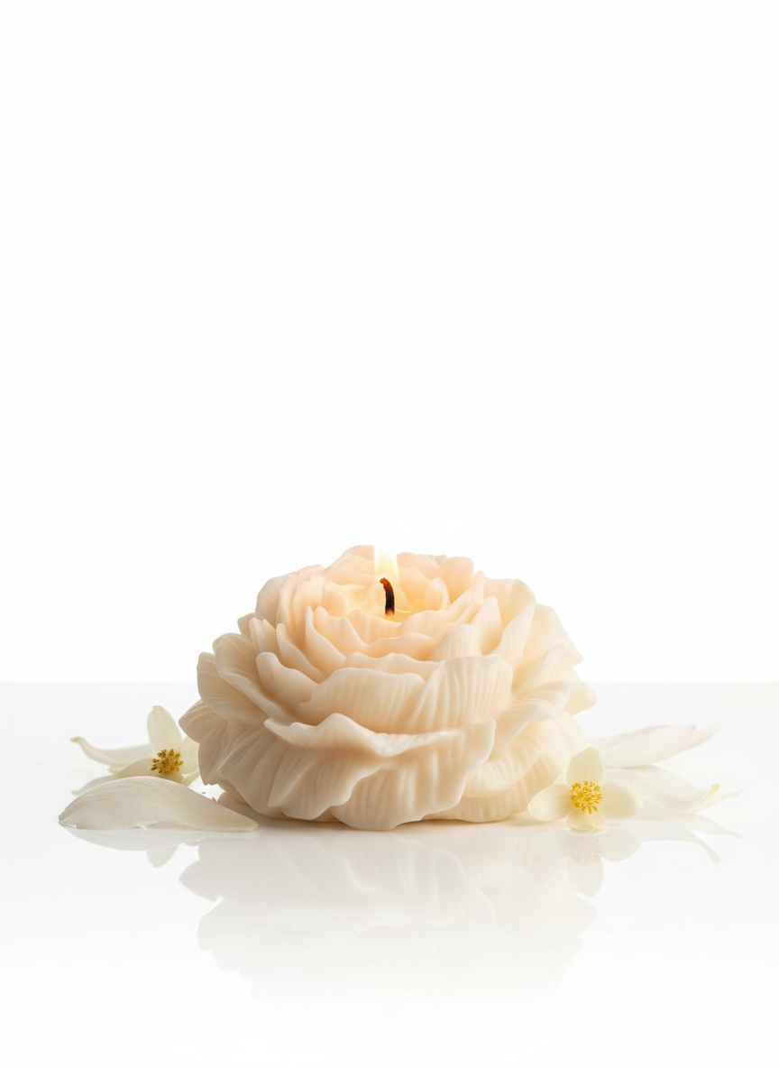 Grande Peony Bloom Candle