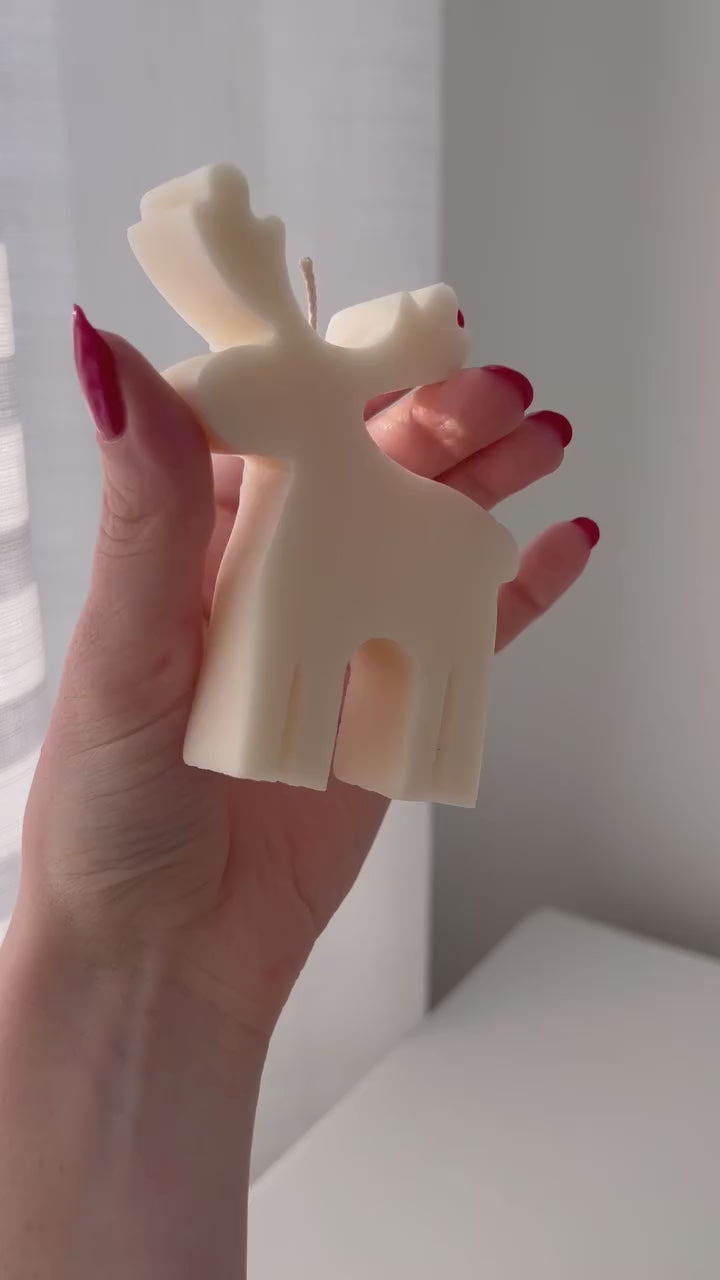 Nordic Reindeer Glow Candle
