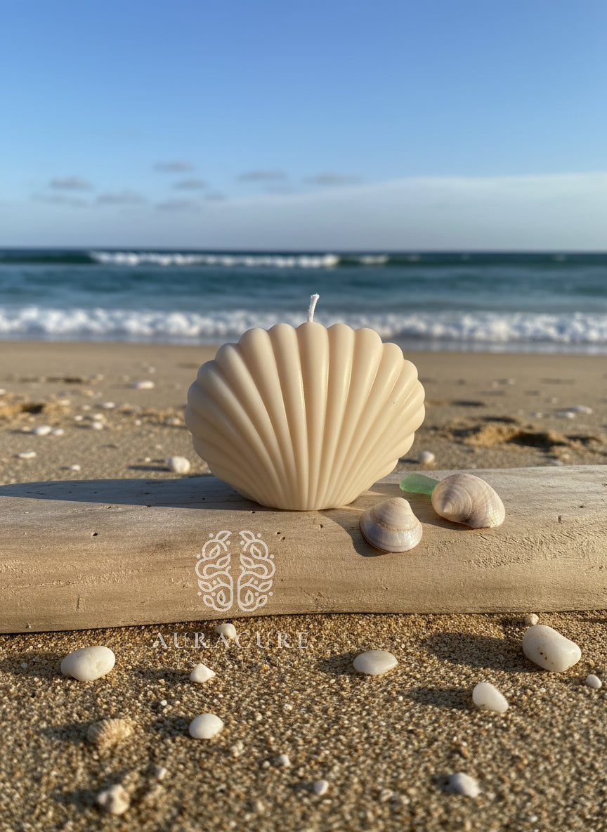 Coastal Seashell Soy Candle, Pack of 2