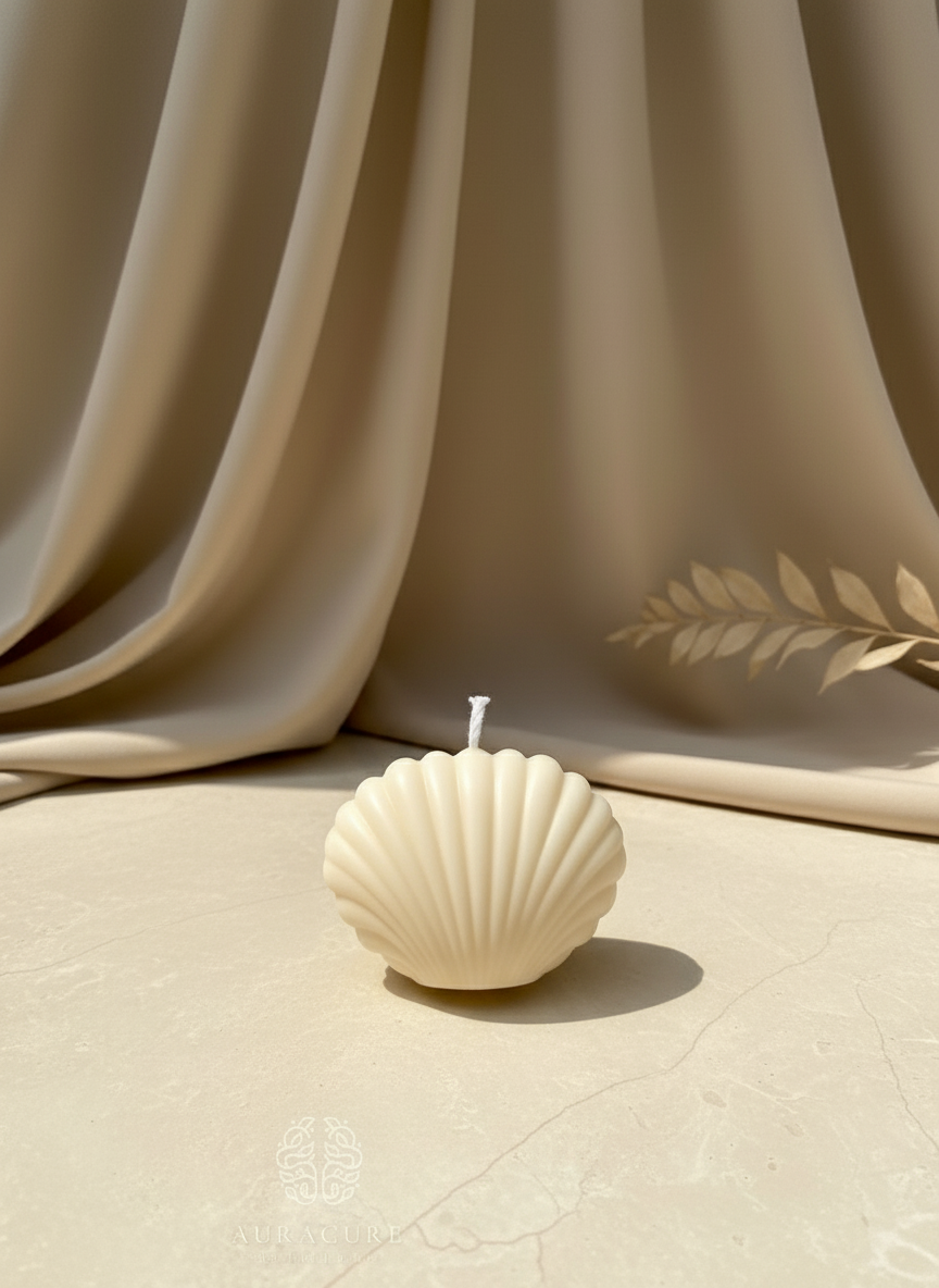 Coastal Seashell Soy Candle, Pack of 2