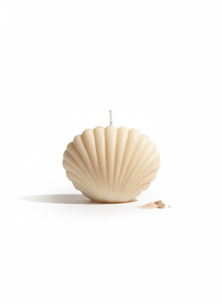 Coastal Seashell Soy Candle, Pack of 2