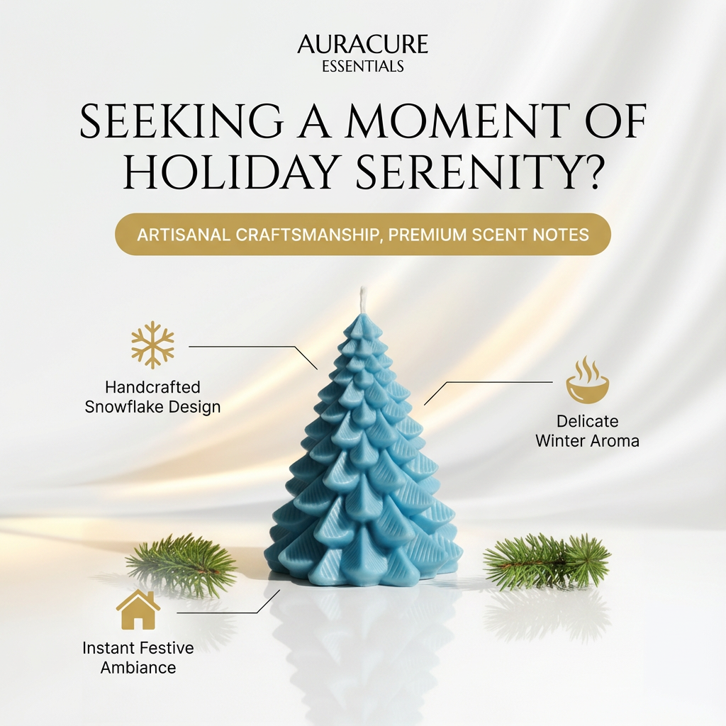 Holiday Pine Christmas Tree Whisper Candle